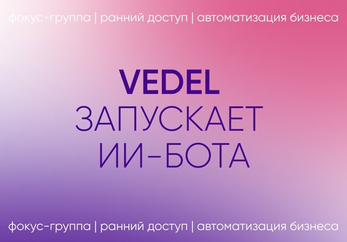 VEDEL запускает то, чего ещё не было