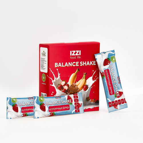 Протеиновый коктейль "Клубничный заряд"