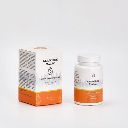 Кедровое масло в капсулах агар-агар